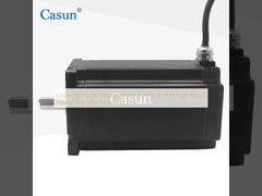 มอเตอร์สเต็ป Casun Nema 34 4 แอมป์ 13 นิวตันเมตร มอเตอร์สเต็ปปิ้งแบบไฮบริดทนทานสูงสำหรับ CNC
