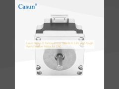 Casun Nema 23 ราคาโรงงาน 780mN.m 3.4V มอเตอร์ไฮบริดสเตปเปอร์แรงสูงสําหรับ CNC
