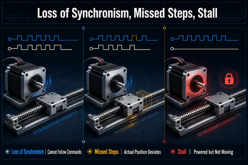 บล็อกบริษัทล่าสุดเกี่ยวกับ Loss of Synchronism, Missed Steps and Stall: What Is the Difference?
