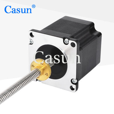 57x57x54mm 3.36V NEMA 23 Stepper เครื่องยนต์ พร้อมสกรูตะกั่วสำหรับเครื่องแกะสลัก