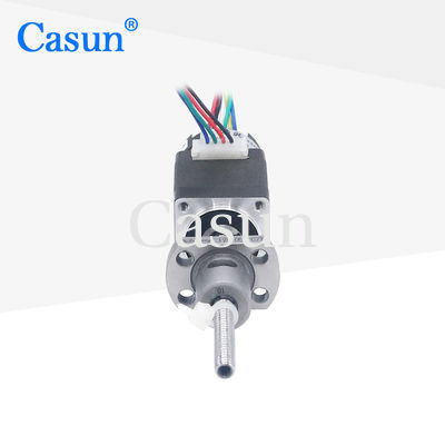 2 Phase Nema 8 Bipolar 1.8 deg โมเตอร์ลูกกลมสกรู stepper 28mm ร่างพร้อม Encoder 14mN.m