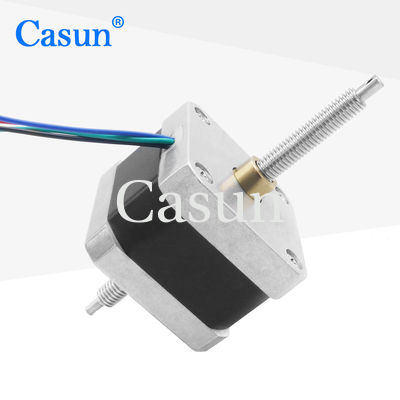 42X42mm ผ่านสกรูมอเตอร์สเต็ปเปอร์แบบไม่จับ Nema 17 1.2Amp 260mN.M