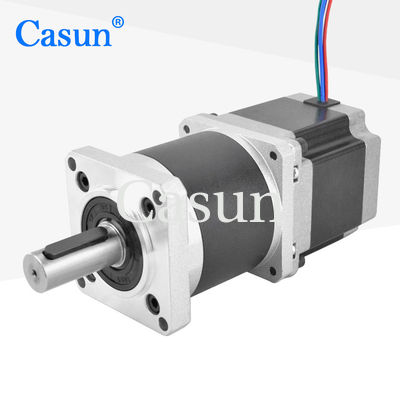 57 * 57 * 54 มม NEMA 23 พลานเตอรี่เกียร์การก้าวมอเตอร์สองแกน 50/1 สําหรับเครื่อง extrusion