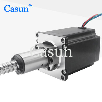 2000mNm 4A NEMA 23 บอลสกรู Stepper เครื่องยนต์ ตัวกระตุ้นเชิงเส้นแบบไฮบริด 76mm 24mm