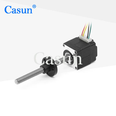 Casun Nema8 ไฮบริดลีดสกรูสเต็ปเปอร์มอเตอร์ Tr4x2 สีดำ