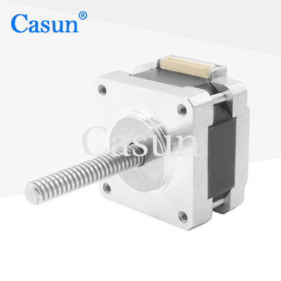 ราคาดี 25 มม. 12V NEMA 16 Stepper เครื่องยนต์ พร้อมลีดสกรู Captive Stepper เครื่องยนต์ 4 เฟส ออนไลน์