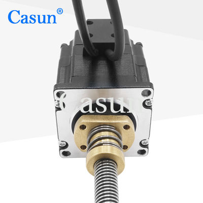 1.8 องศา 2 เฟส NEMA 23 Linear Stepper Motor พร้อมตัวเข้ารหัส 57 * 57 * 45 มม. 0.9N.M 4 สาย