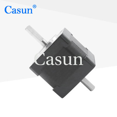 NEMA 14 4 สายการเคลื่อนไหวเครื่องยนต์ขั้นตอน Double Shaft Hybrid Kit 0.14Nm 1.0A มอเตอร์ขั้นตอนสําหรับหุ่นยนต์