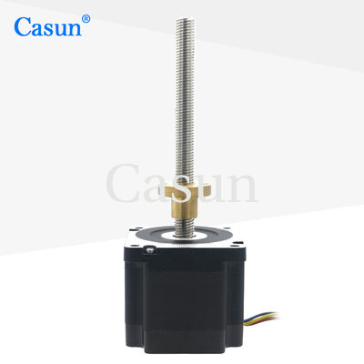 มอเตอร์สเต็ปเปอร์ไฮบริด Nema 34 พร้อมเบรก 24V DC 4.5N.m แข็งแรงทนทาน ได้รับการรับรอง CE RoHS จาก Casun Motor